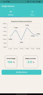 Advance Weight Monitor android App screenshot 1